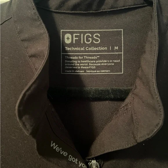 Figs Rafaela Cargo ScrubJumpsuit Medium Black - Picture 3 of 4